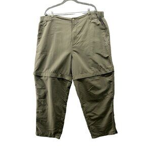 Campmor Convertible Hiking Pants Mens XXL Olive‎ Green Outdoors Trail